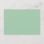 D'accompagnement Carte de demande de Baby shower Boho Feuille (Dos)