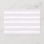 D'accompagnement Carte de demande de Baby shower Floral Lilac (Dos)