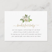 D'accompagnement Carte de demande de Baby shower Gilded Blooms (Devant)