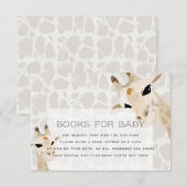 D'accompagnement Carte de demande de Baby shower Giraffe (Devant / Derrière)