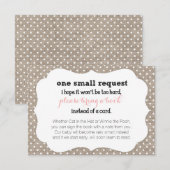 D'accompagnement Carte de demande de Baby shower pour les points Co (Devant / Derrière)