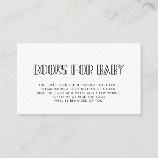 D'accompagnement Carte de demande de baby shower Retro art déco (Devant)