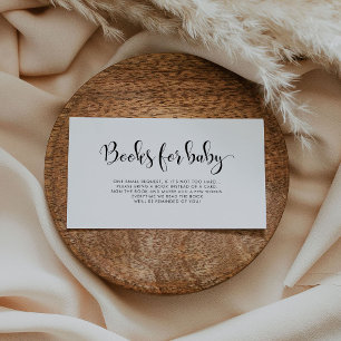 D'accompagnement Carte de demande de baby shower simple et design