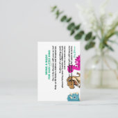 D'accompagnement Carte de demande de bébé dinosaure mignon  (Debout devant)