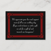 D'accompagnement Carte de demande de cadeau en espèces "Wishing Wel (Dos)