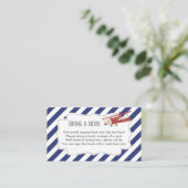D'accompagnement Carte de demande de carnet de Baby showers d'avion (Debout devant)