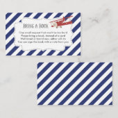 D'accompagnement Carte de demande de carnet de Baby showers d'avion (Devant / Derrière)