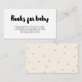 D'accompagnement Carte de demande de carnet de baby showers de poli (Devant / Derrière)
