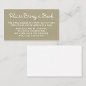 D'accompagnement Carte de demande de carnet de baby showers Rustic (Devant / Derrière)