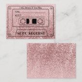 D'accompagnement Carte de demande de chanson de mariage en cassette (Devant / Derrière)