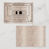 D'accompagnement Carte de demande de chanson de mariage moderne pou (Devant / Derrière)