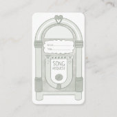 D'accompagnement Carte de demande de chanson Eucalyptus Sage Green  (Devant)