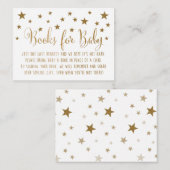 D'accompagnement Carte de demande de livre à insérer (Devant / Derrière)