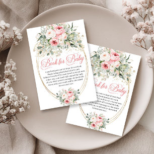 D'accompagnement Carte de demande de livre floral moderne blush