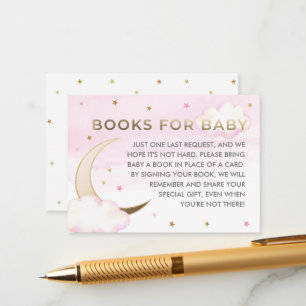 D'accompagnement Carte de demande de livre Over the Moon