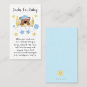D'accompagnement Carte de demande de livre pour bébé Ourson Lune Ét (Devant / Derrière)