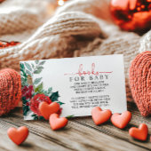 D'accompagnement Carte de demande de livre pour bébé pour la douche