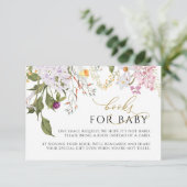 D'accompagnement Carte de demande de livres fleur sauvage (Debout devant)