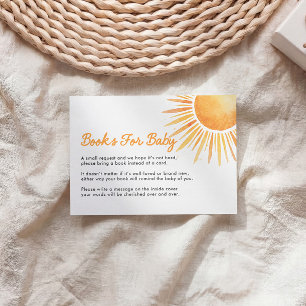 D'accompagnement Carte de demande de livres Sun pour bébé