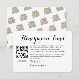 D'accompagnement Carte de demande de lune de miel pour mariage