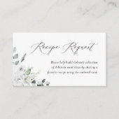 D'accompagnement Carte de demande de recette de fleurs blanches pou (Devant)