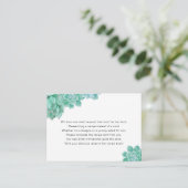 D'accompagnement Carte de demande de recette de mariage succulente (Debout devant)