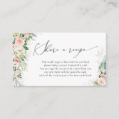 D'accompagnement Carte de demande de recette de roses roses blush é (Devant)