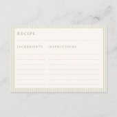 D'accompagnement Carte de demande de recette florale dessinée à la (Dos)