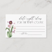 D'accompagnement Carte de demande de recette pour la douche de la m (Devant)