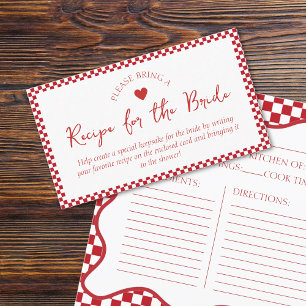 D'accompagnement Carte de demande de recette pour la Fête des marié