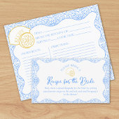 D'accompagnement Carte de demande de recette pour le citron et la F