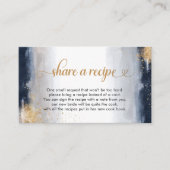 D'accompagnement Carte de demande de recette pour mariage naval et  (Devant)