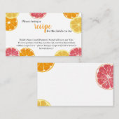 D'accompagnement Carte de demande de recette pour une douche de mar (Devant / Derrière)