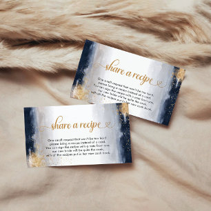 D'accompagnement Carte de demande de recette pour une douche de mar