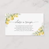 D'accompagnement Carte de demande de recettes Citrus citron et vert (Devant)