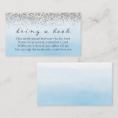 D'accompagnement Carte de demande de réservation de Baby shower ble (Devant / Derrière)