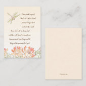 D'accompagnement Carte de demande de réservation de Lotus Flower an (Devant / Derrière)