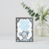 D'accompagnement Carte de demande de réservation Garçon Bear Douche (Debout devant)