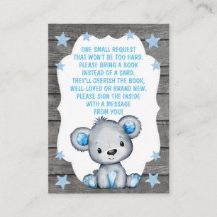 D'accompagnement Carte de demande de réservation Garçon Bear Douche
