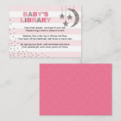 D'accompagnement Carte de demande de réservation pour la bibliothèq (Devant / Derrière)