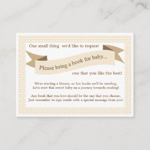 D'accompagnement Carte de demande d'insertion de Baby shower neutre