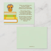 D'accompagnement Carte de demande d'insertion du carnet de Baby sho (Devant / Derrière)