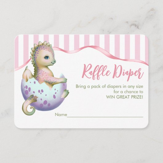 D'accompagnement Carte de dépliant avec un dragon mignon. (Devant)