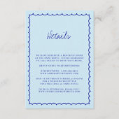 D'accompagnement Carte de détail de Mariage à main moderne (Devant)