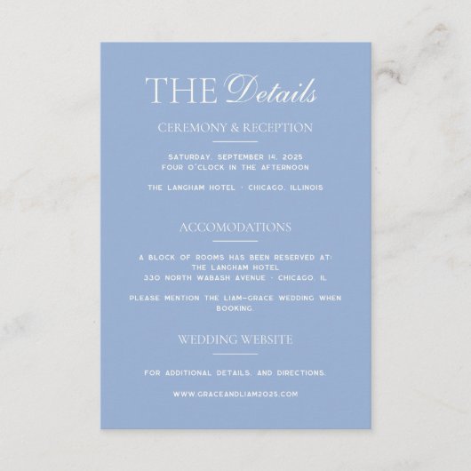 D'accompagnement Carte de détail de mariage Élégance de la frontièr (Devant)