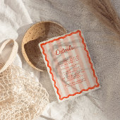 D'accompagnement Carte de détail de mariage rose et rouge moderne e