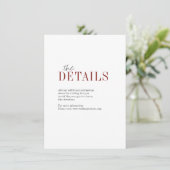 D'accompagnement Carte de détail mariage de automne de typographie (Debout devant)