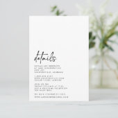 D'accompagnement Carte de détails (Debout devant)