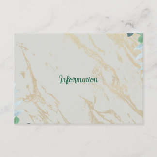 D'accompagnement Carte de détails au vert sauge et eucalyptus