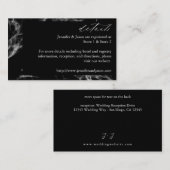 D'accompagnement Carte de détails Black Marble 2 (Devant / Derrière)